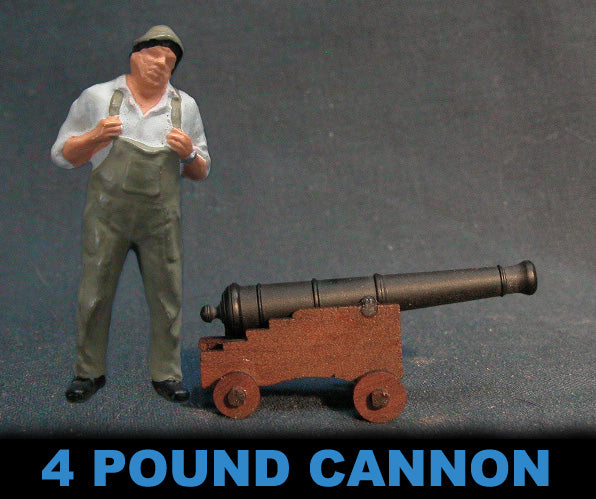 4 pound Cannon - Cast Pewter