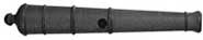 Load image into Gallery viewer, 12 pound Cannon - Cast Pewter - 3/16&quot; scale
